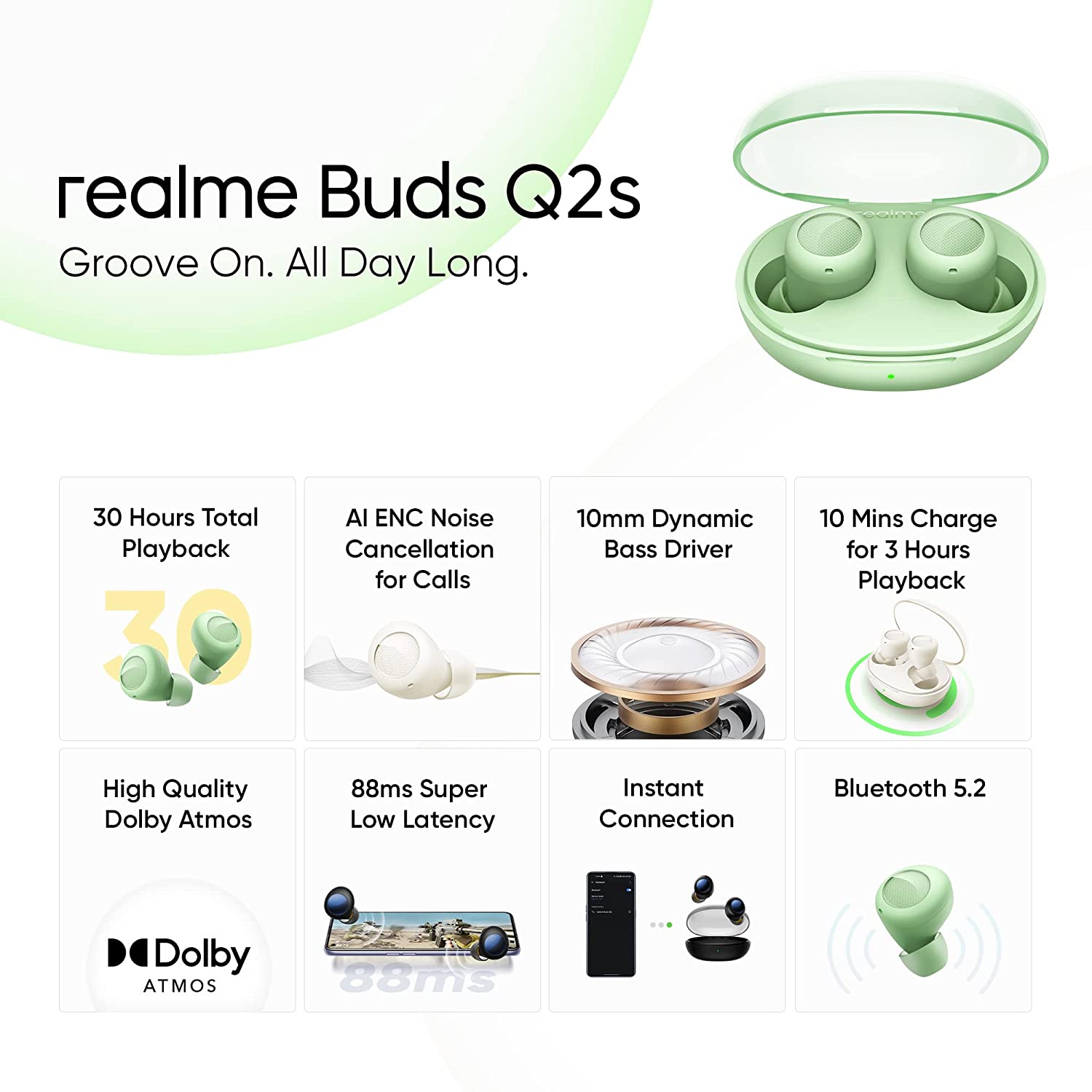 realme Buds Q2s (Wireless Bluetooth Earbuds)